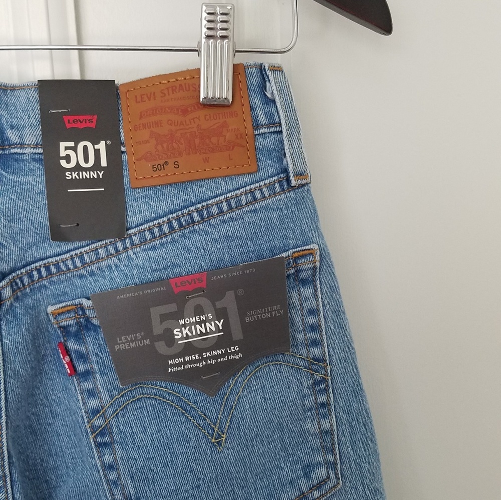 👽 Levi's 501 high rise skinny jeans - Picture 5 of 8